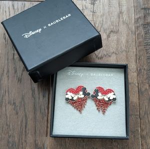 Disney X Baublebar Mickey and Minnie Heart Earrings